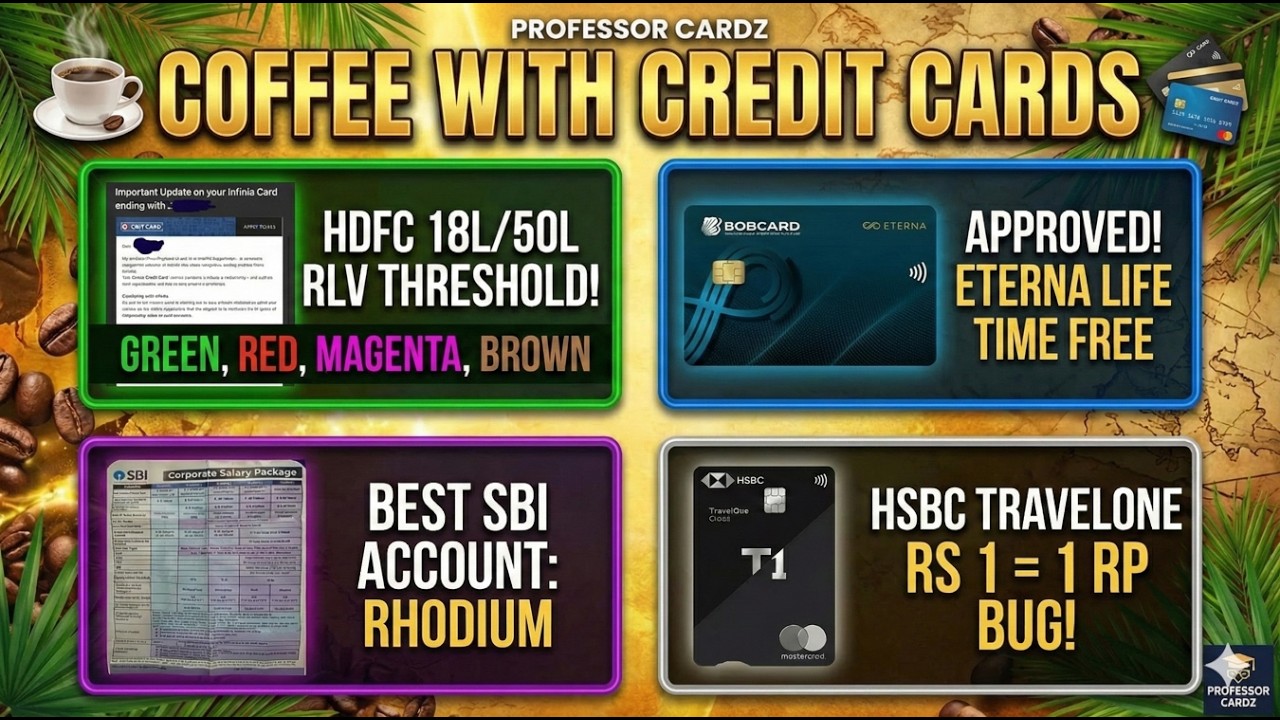 Weekly Credit Card News - HDFC asks Infinia Users to Spend 18L | Eterna Life Time Free Approved