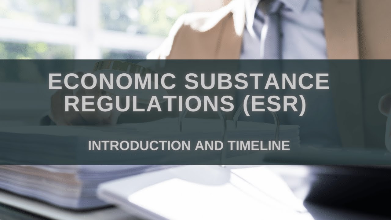 Economic Substance Regulations ESR - Introduction and Timeline - CA Arinjay Jain +91-9667714335