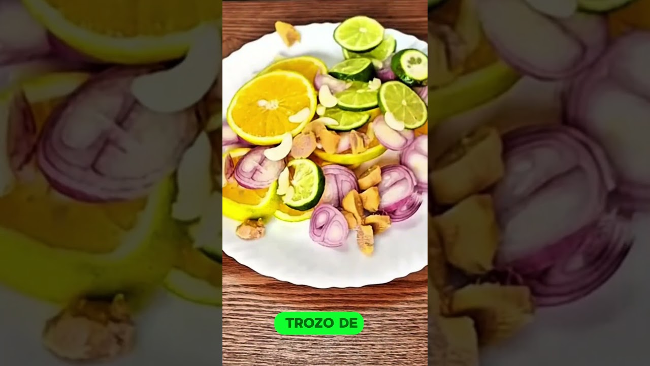 Infusión Respiratoria Tradicional: Naranja, Cebolla Morada, Limón, Ajo y Jengibre 🍊🧅🍋🧄