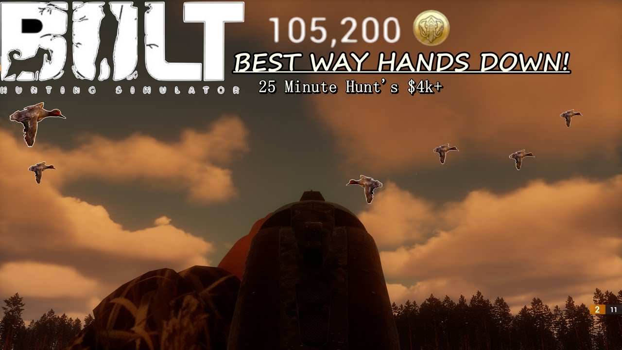Bult Duck Hunting Simulator Best All Time Easy Money Grind! 4k In Less Then 25 Minutes Guaranteed!!!