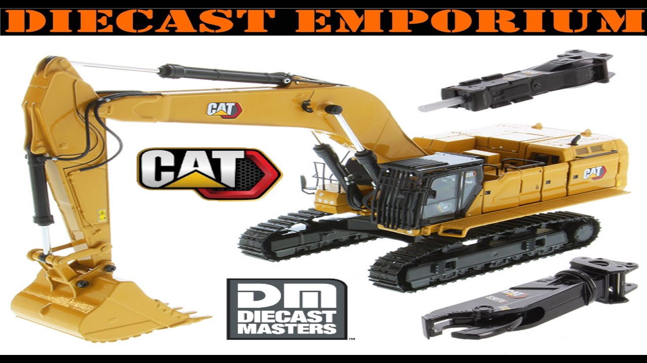 1:50 Scale Diecast Masters Caterpillar 395 Excavator General Purpose Version Unboxing & Review
