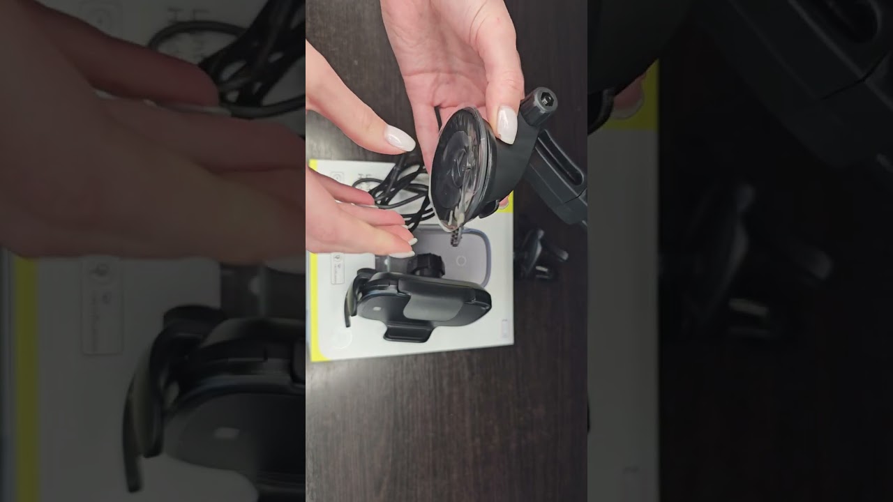 Автомобильный держатель с беспроводной зарядкой Baseus Light Electric Holder Wireless Charger