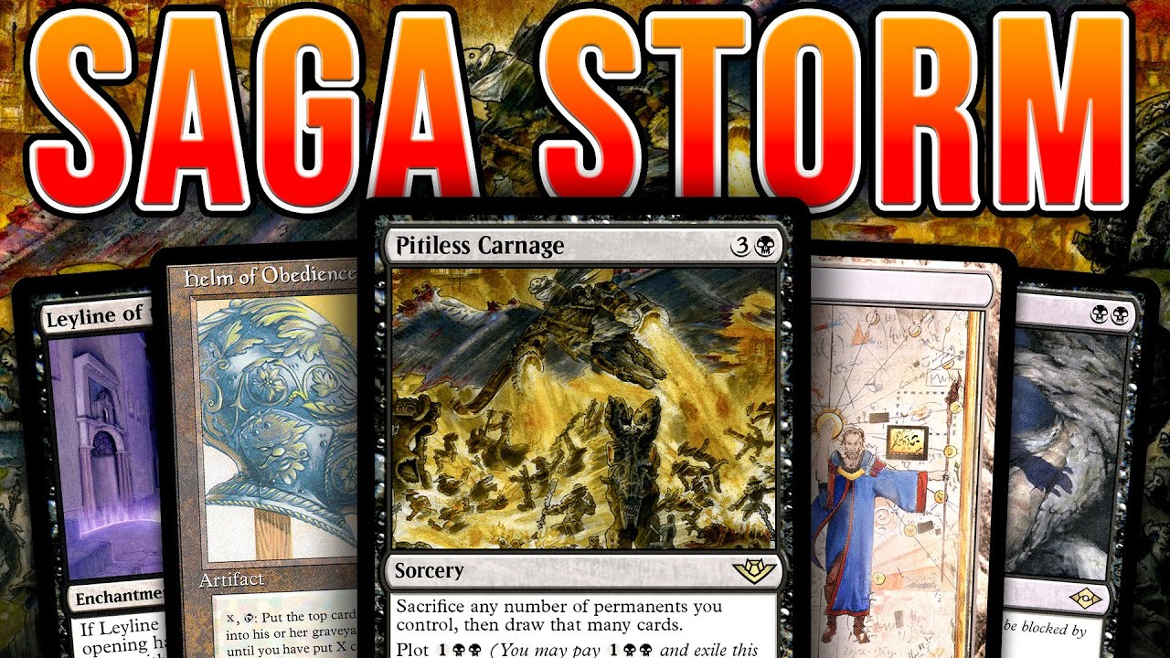 BETTER REPROCESS! Pitiless Carnage + Outlaws of Thunder Junction (MTG OTJ) | Legacy Black Saga Storm