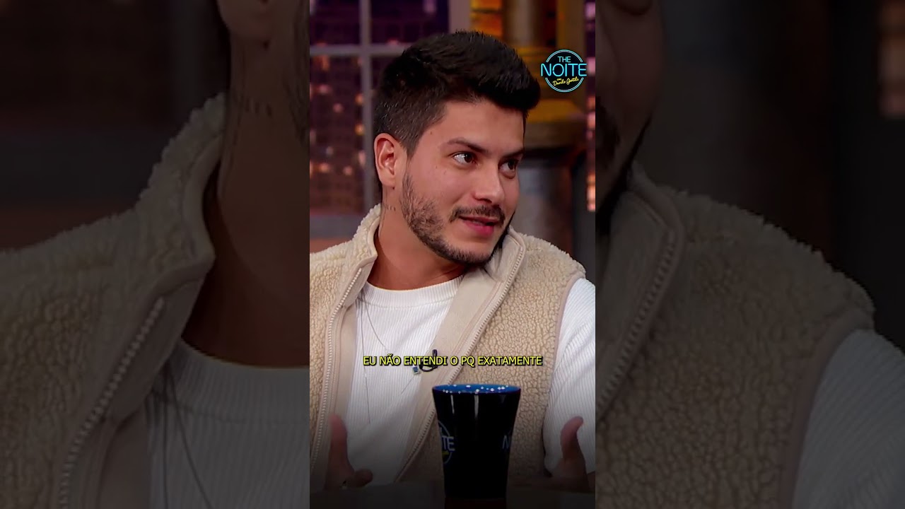 Arthur d&aacute; a real sobre Jade Picon #TheNoite #ArthurAguiar #JadePicon #TheNoiteComDaniloGentilo