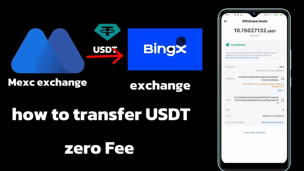 How to Transfer USDT from Mexc exchange to BingX exchange ?Mexc से Bingx में USDT kaise transferkare
