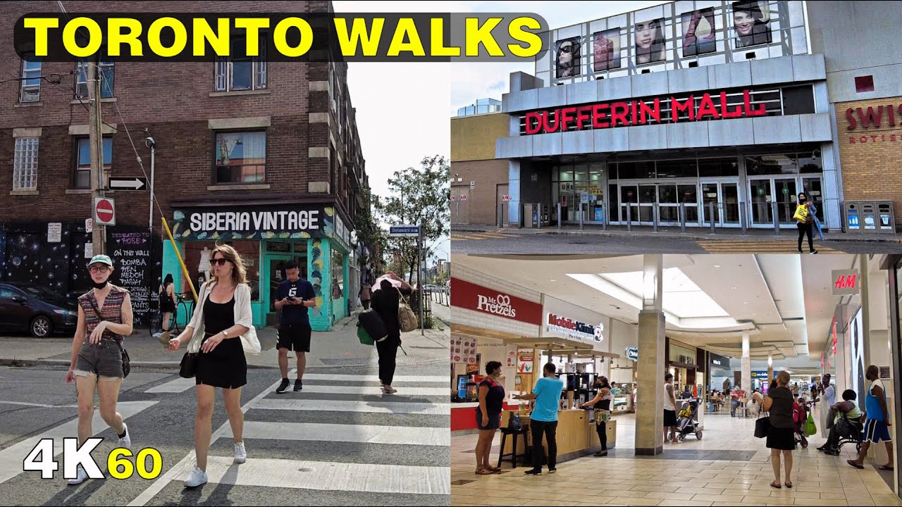 Toronto Dufferin Mall & Bloorcourt Village Friday the 13th Walk (Aug 2021)