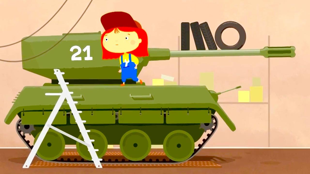 Aus einem Panzer wird ein Traktor. Doktor MacWheelie.