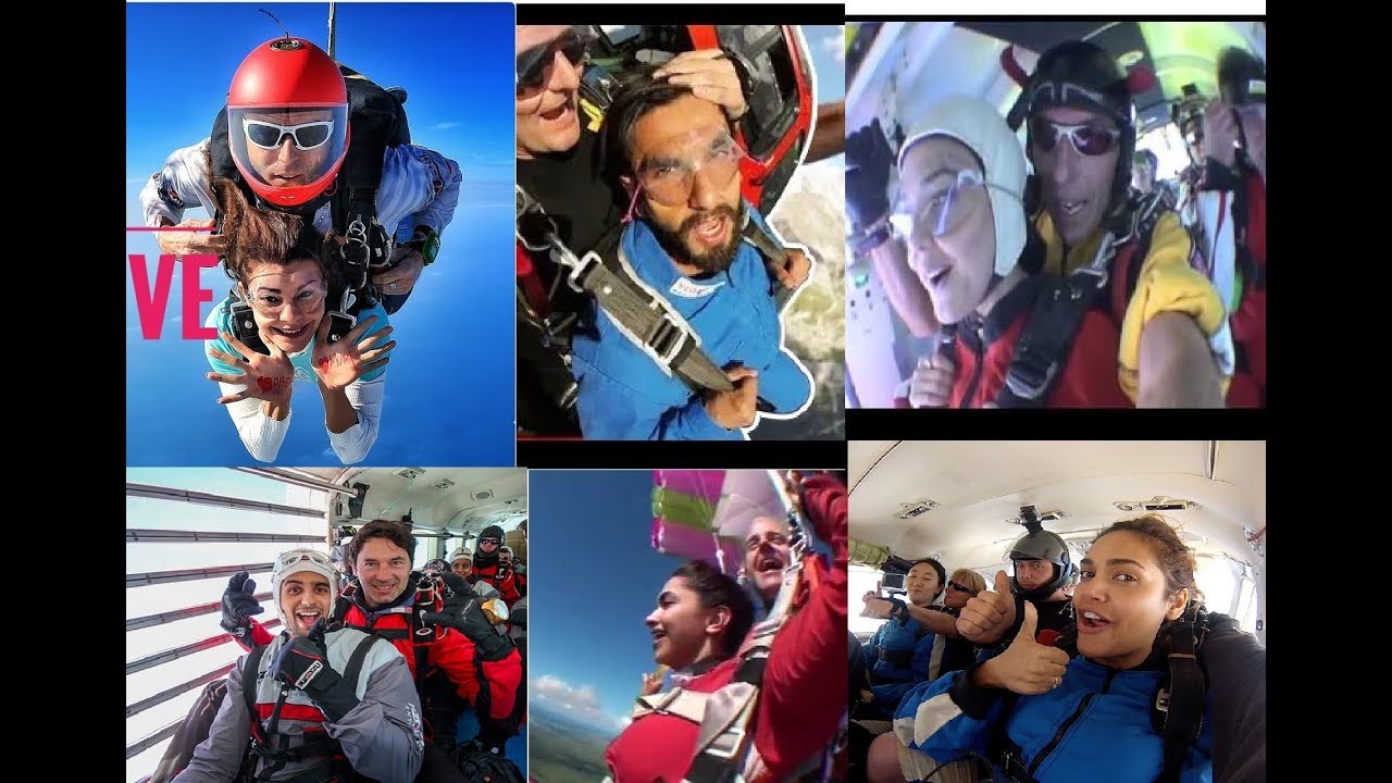 Must watch Bollywood celebrities Skydive Full Video 2017