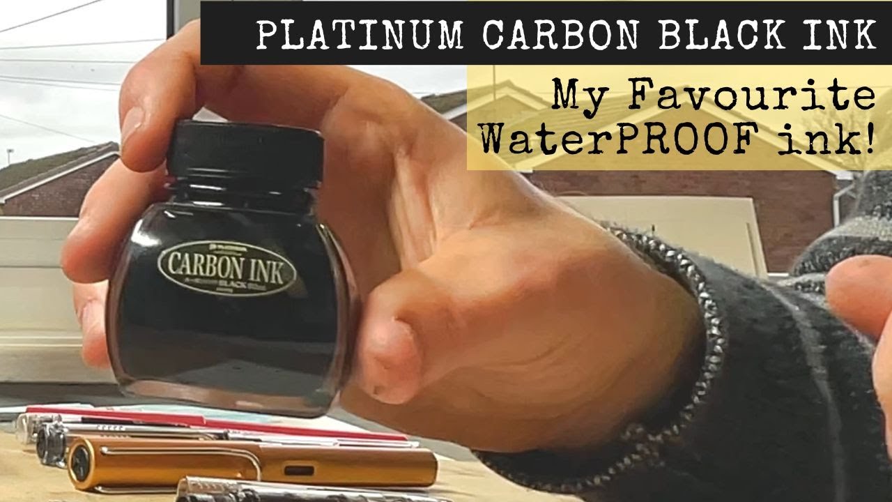 Platinum Carbon Black Ink - My Favourite Waterproof Ink // My Thoughts