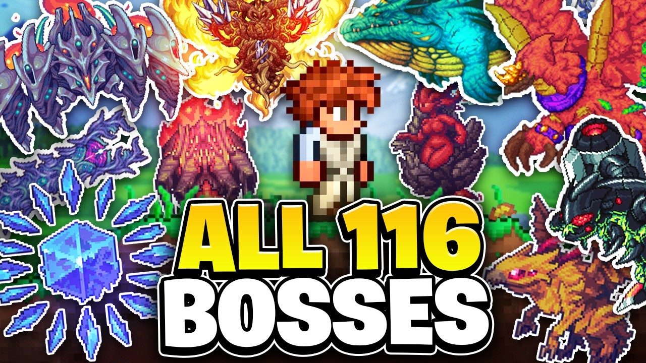 I Beat All 116 Bosses in Terraria Calamity as a New Player