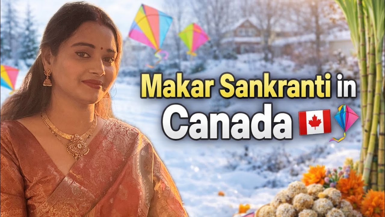 Makar Sankranti in a SNOWSTORM ❄️ | Indian Festival in Canada When School is Closed