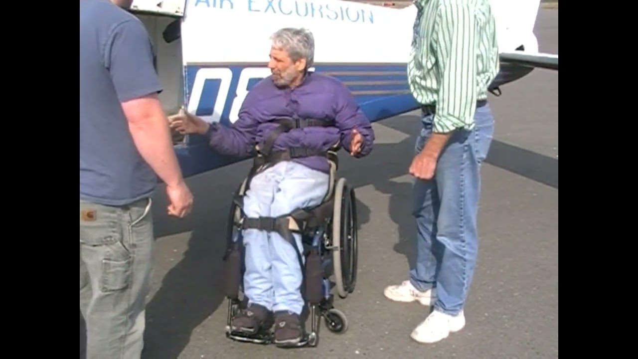 Quadriplegic Transfer into Small Aircraft in Alaska with Comfort Carrier #comfortcarrier