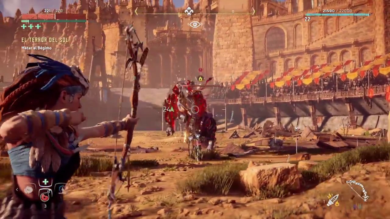 Horizon Zero Dawn El Terror del Sol o Como vencer  Begimo - win Behemoth