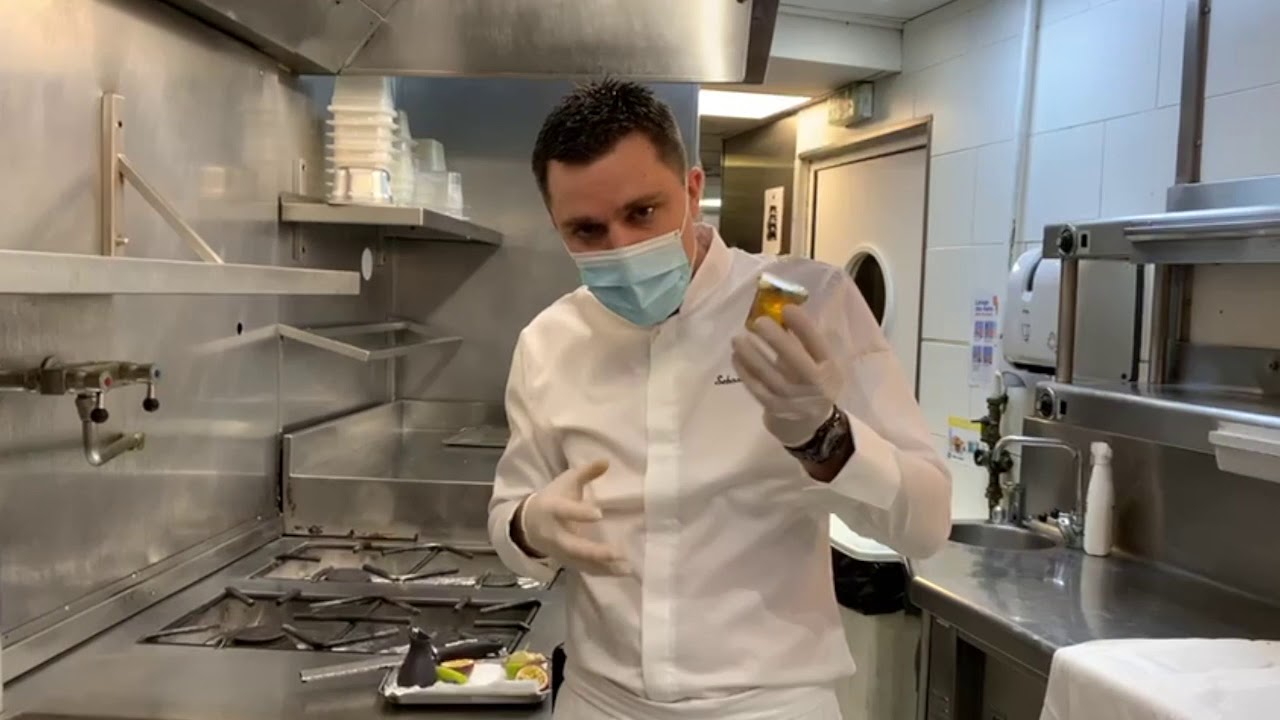 Tartare de Saint-Jacques par le chef Sébastien Roux pour les bénévoles du Téléthon! #Téléthon2020