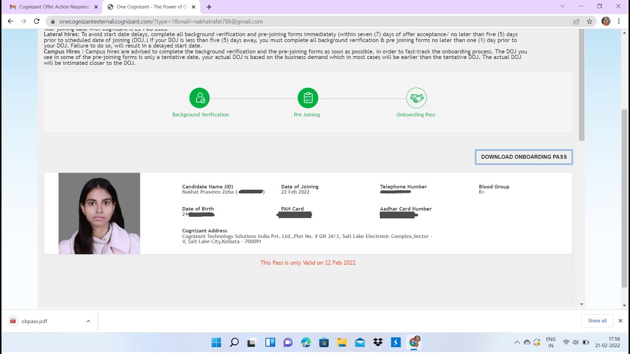 Onboarding Pass received finally!| Process after OB Pass| Programmer Trainee| Cognizant