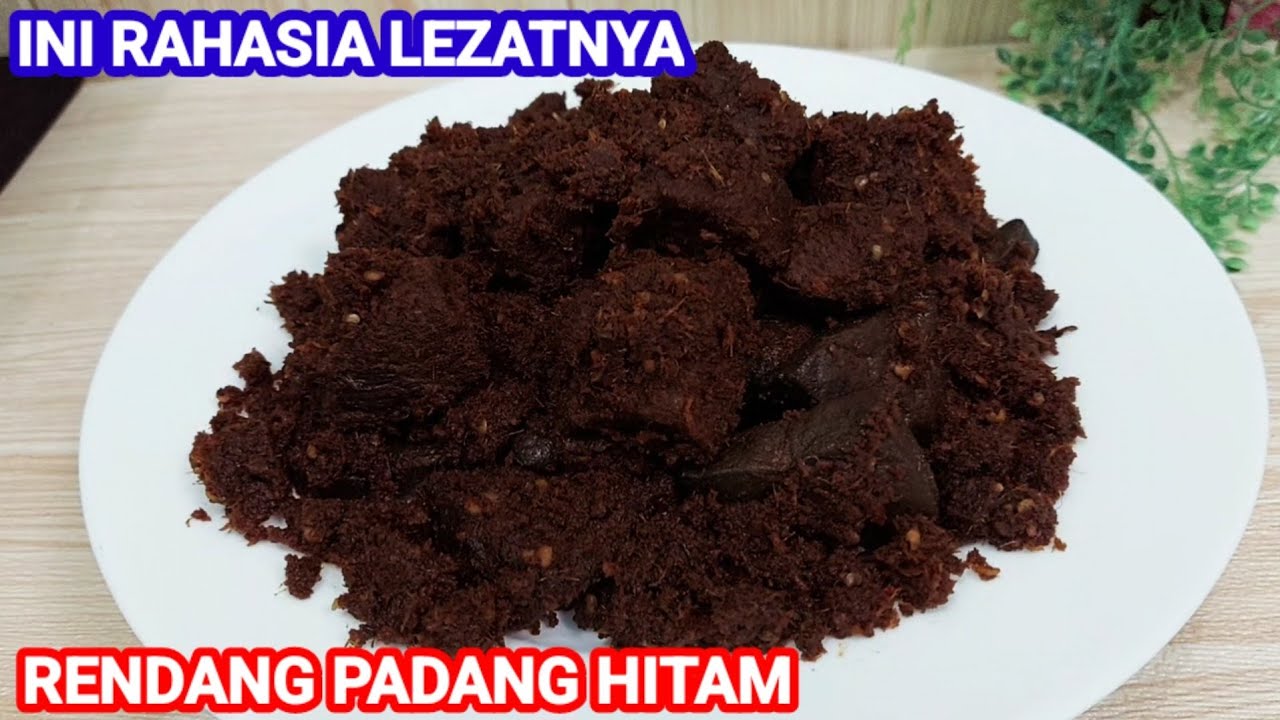 RENDANG PADANG HITAM lezat kering empuk tapi tidak hancur // ini resep rahasianya