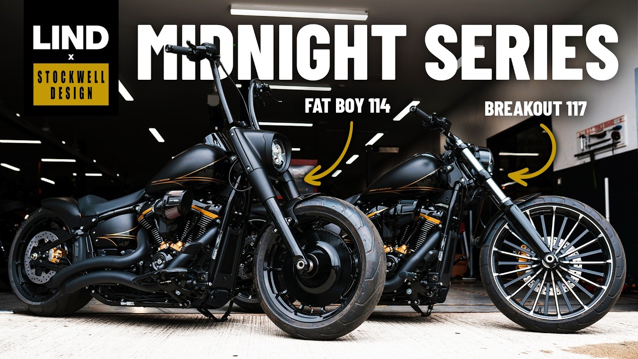 Кастомные Harley-Davidson Fat Boy и Breakout от Stockwell Design | Midnight Series