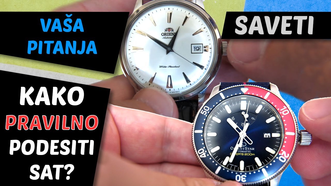 Kako PRAVILNO podesiti mehanički (I KVARCNI) sat???