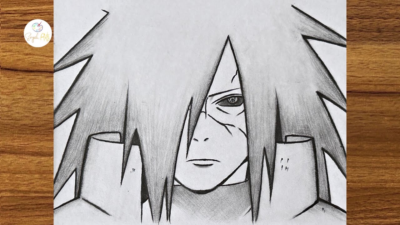 How to draw Madara Uchiha step by step | Anime drawing tutorial for beginners | Easy anime drawing