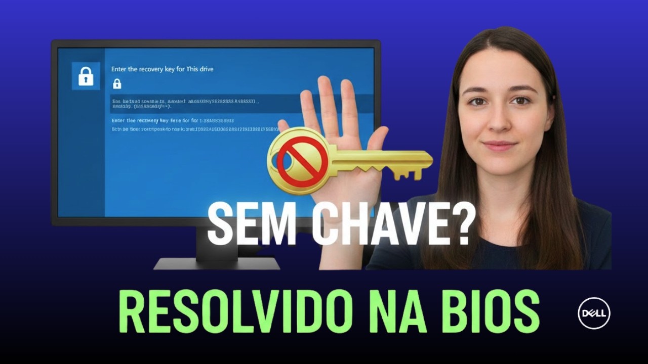 Notebook Dell Pedindo Chave BitLocker? TELA AZUL RESOLVIDA (Sem Formatar 2026)