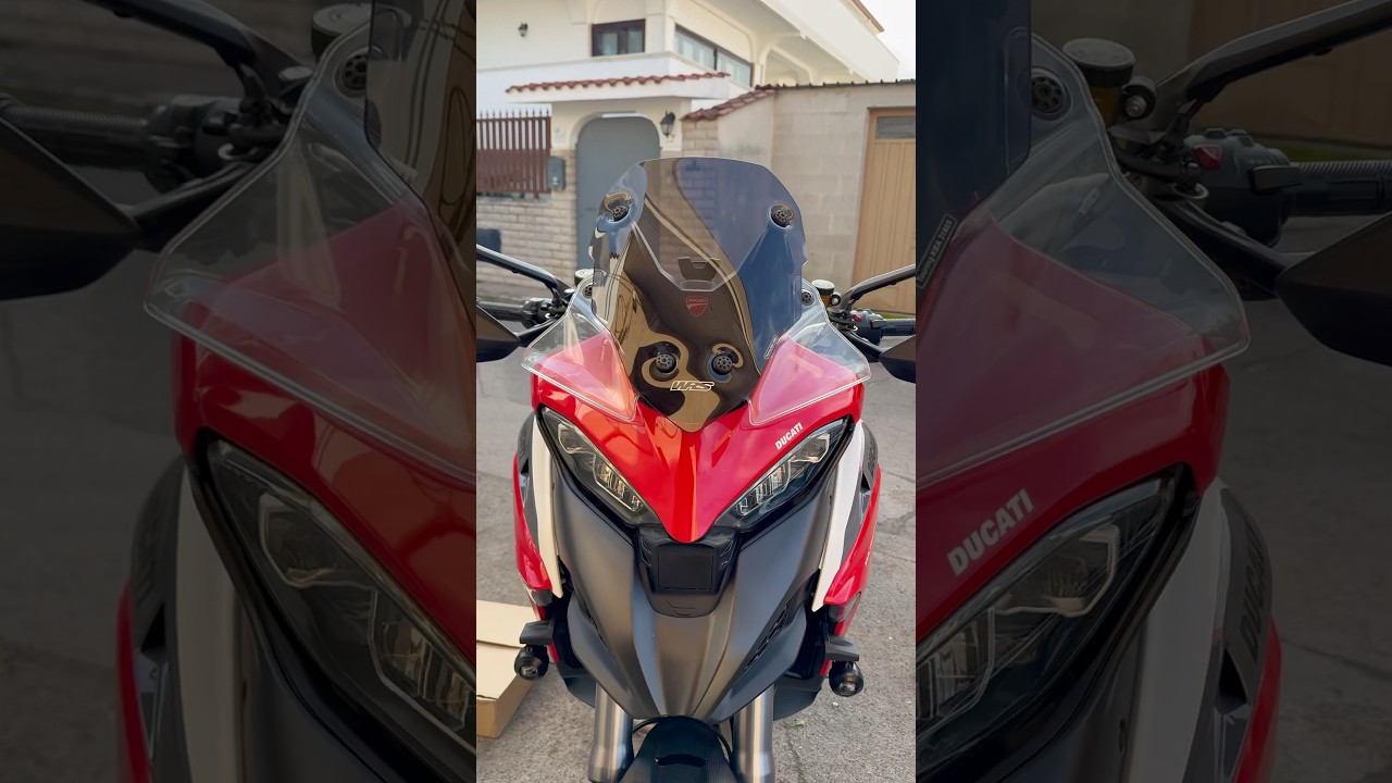 Nuovo cupolino wrs per la Ducati multistrada v4s di mio fratello. #ducatimultistradav4 #v4s #ducati
