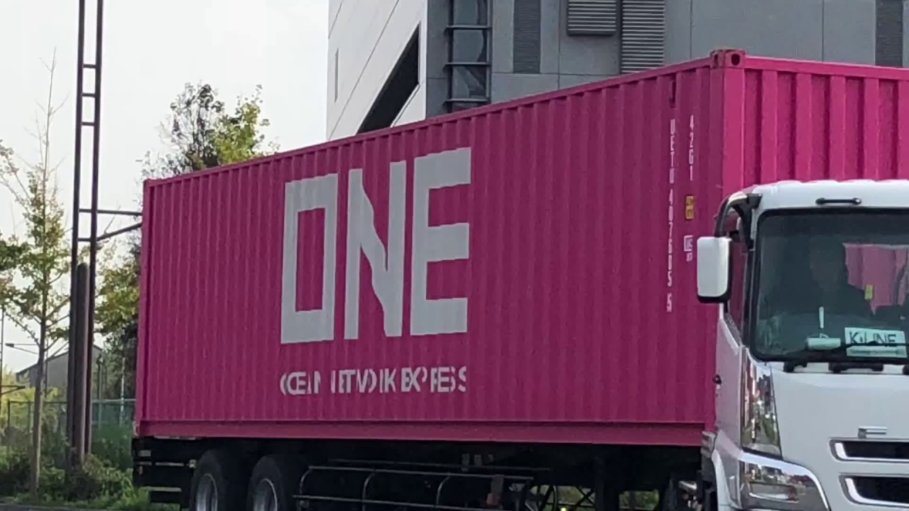 コンテナトレーラーの走る街 コンテナトラック はたらくくるま トレーラーコレクション  container truck   truck トレーラーコレクション