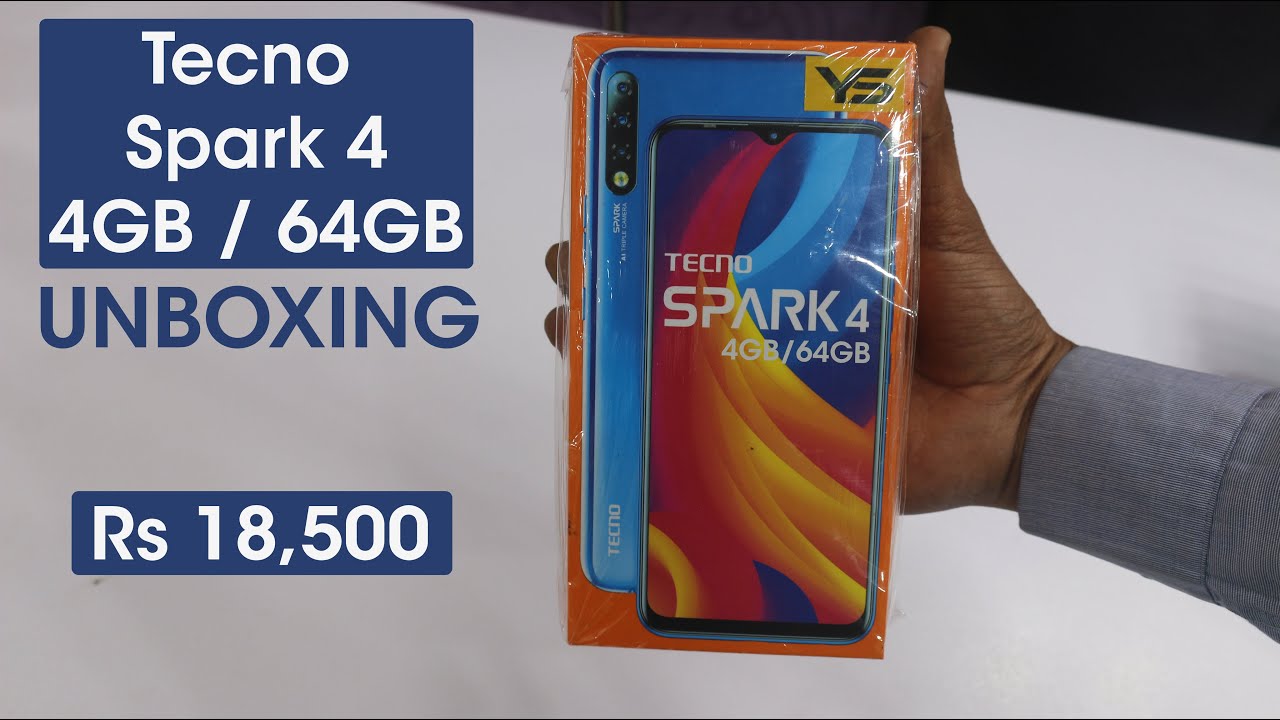 Tecno Spark 4 (4GB/64GB) Unboxing & Price in Pakistan
