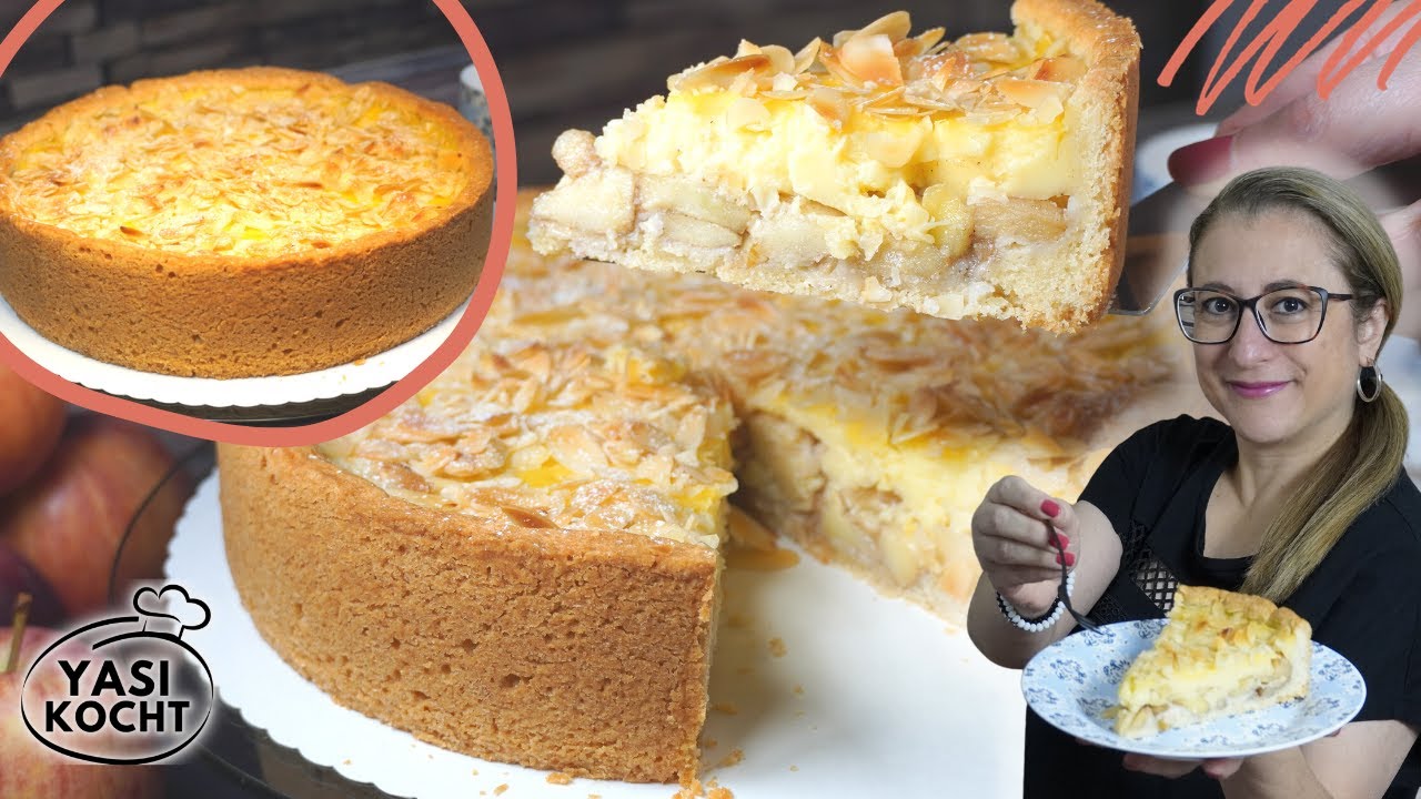 Apfelkuchen mit Vanillepudding | backen | YasiKocht | Folge 204