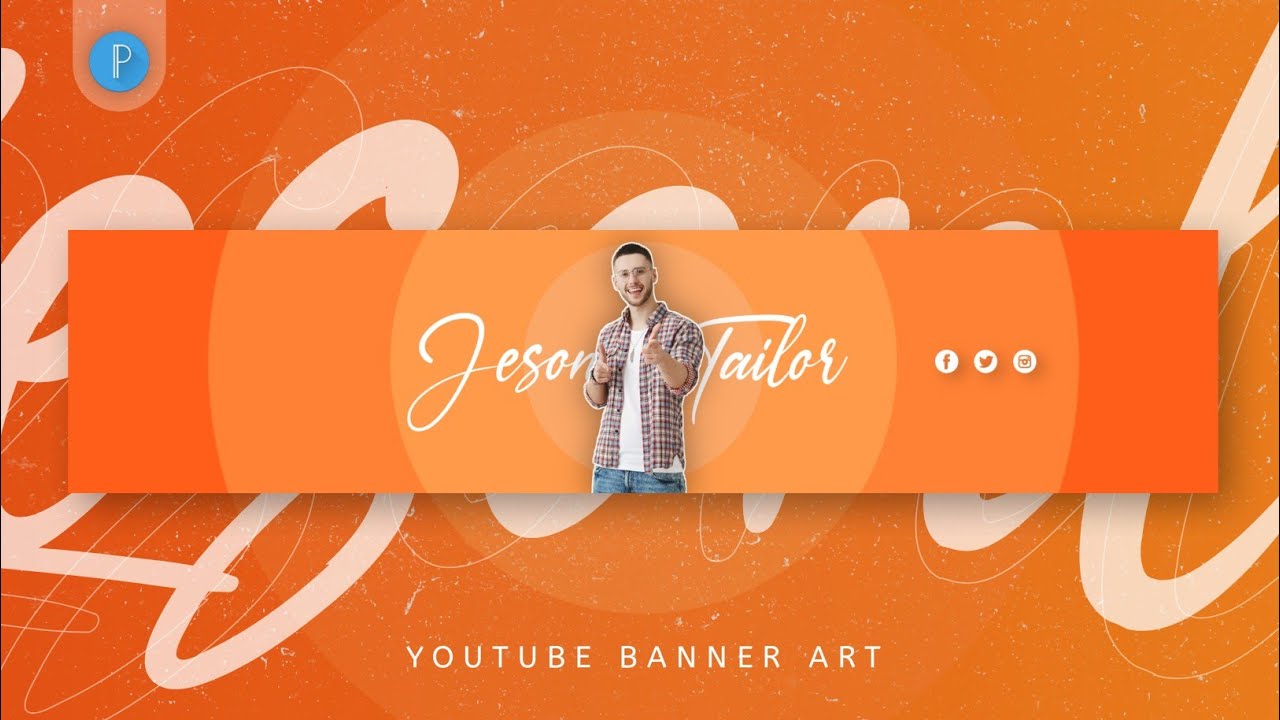 How to Design a Vlog YouTube Channel Banner on Mobile using PixelLab