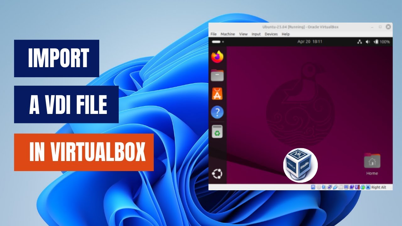 Как импортировать файл VDI в VirtualBox