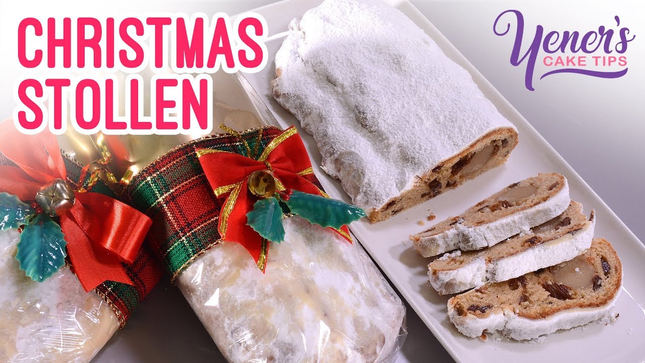 CHRISTMAS STOLLEN Tutorial | Yeners Cake Tips by Serdar Yener from Yeners Way