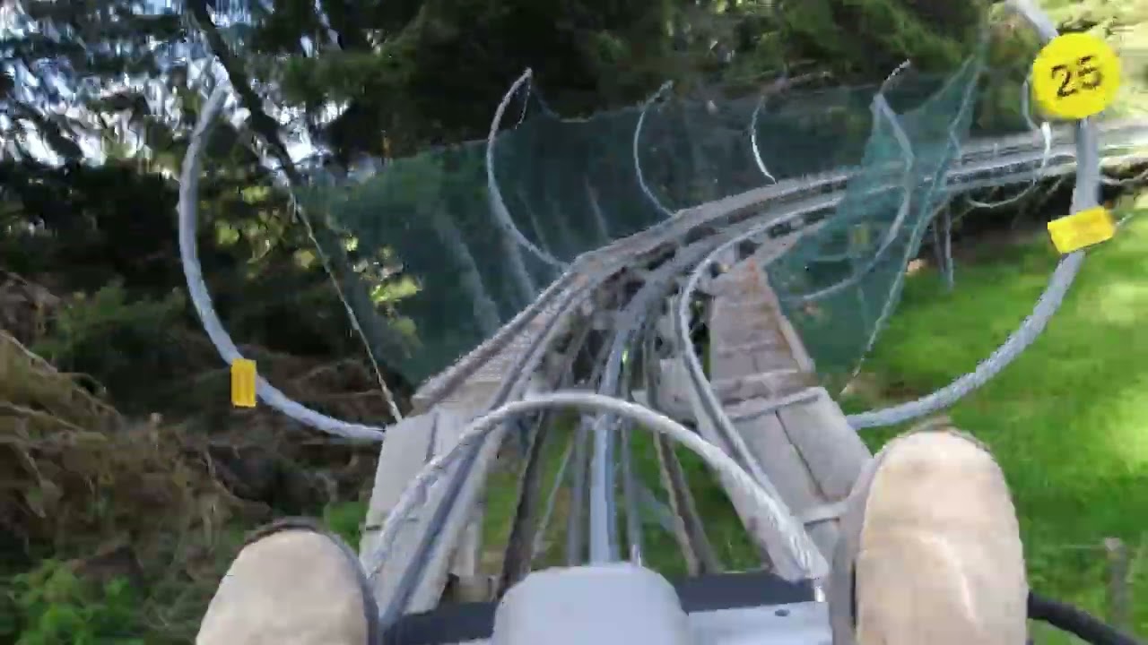 3060m Roller Coaster in the Alps with No Brakes! - Rodelbahn Pradaschier the Longest in Switzerland