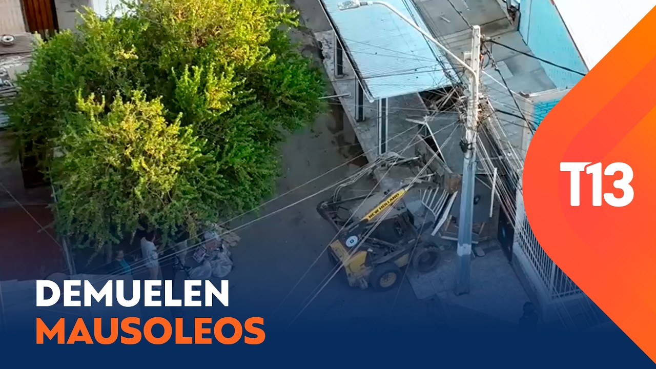 Demuelen mausoleos ligados al narco en Maipú