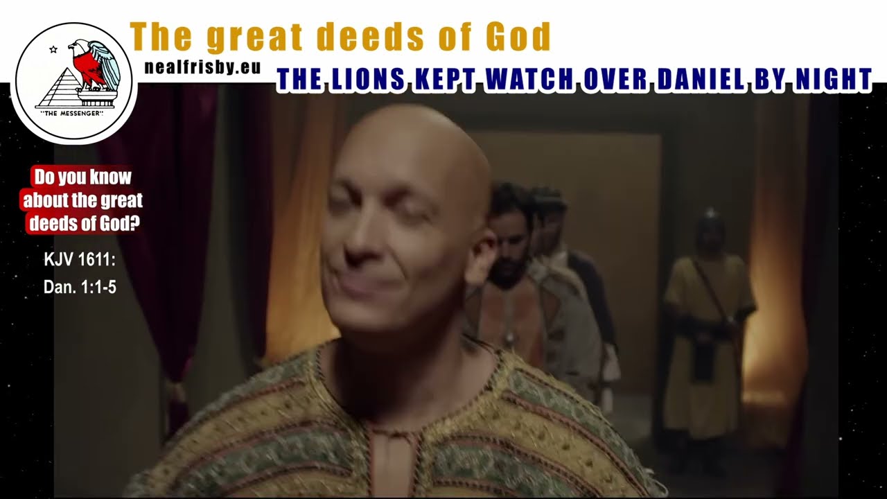 Great deeds of God - The lions kept watch over Daniel by night
