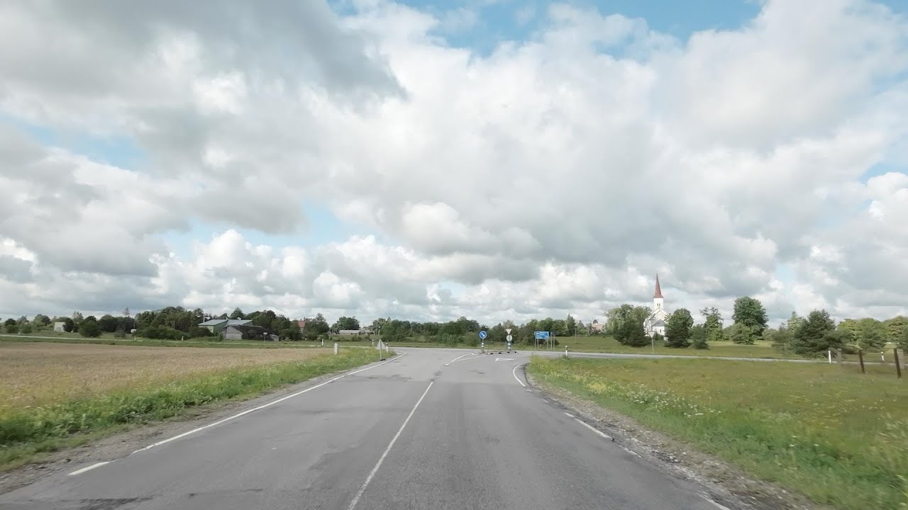 Driving from Kehra to Männiku. Estonia 07.2023