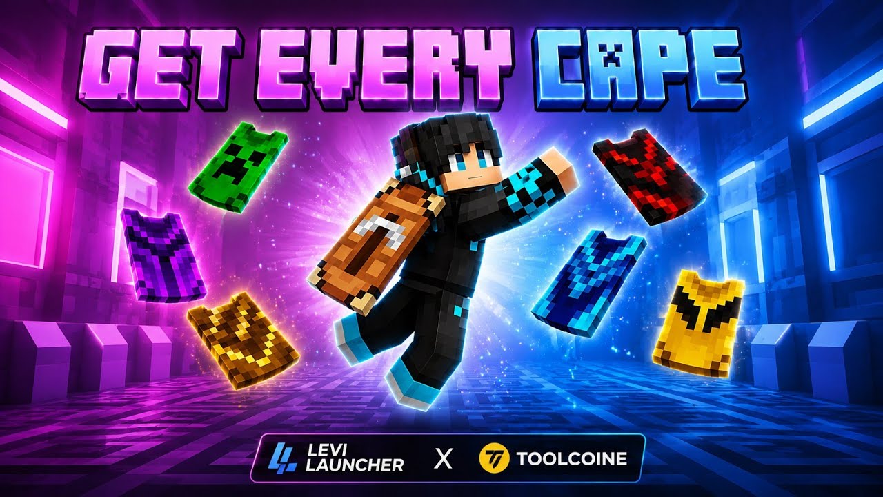 OMG! 300+ FREE CAPES & ALL EMOTES in Minecraft Bedrock! | Levi Launcher x Toolcoine 🔥