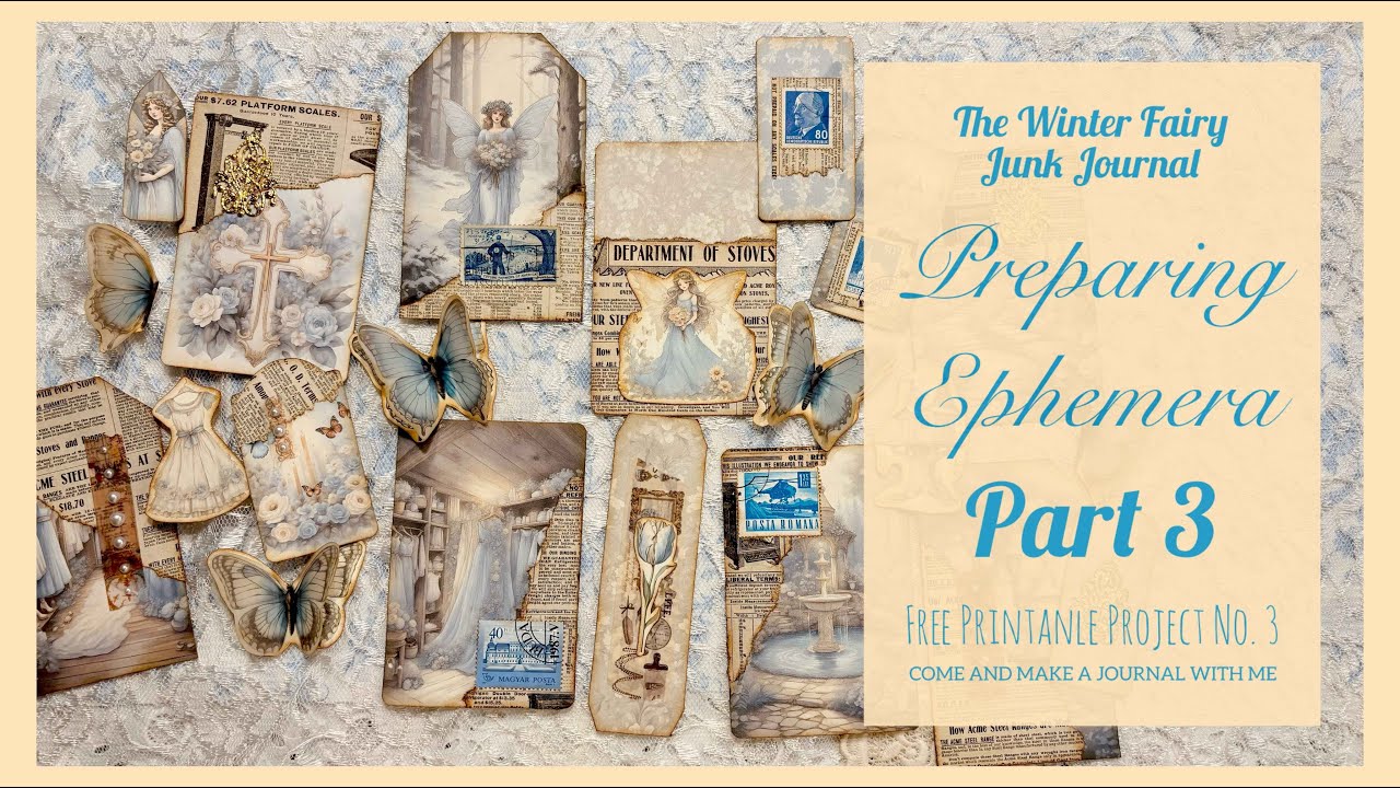 FREE Winter Fairy Part 3 - Free Printable Project No. 3 - Decorating Ephemera