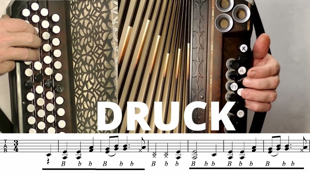 Es wird scho glei dumpa - Steirische Harmonika -Griffschrift