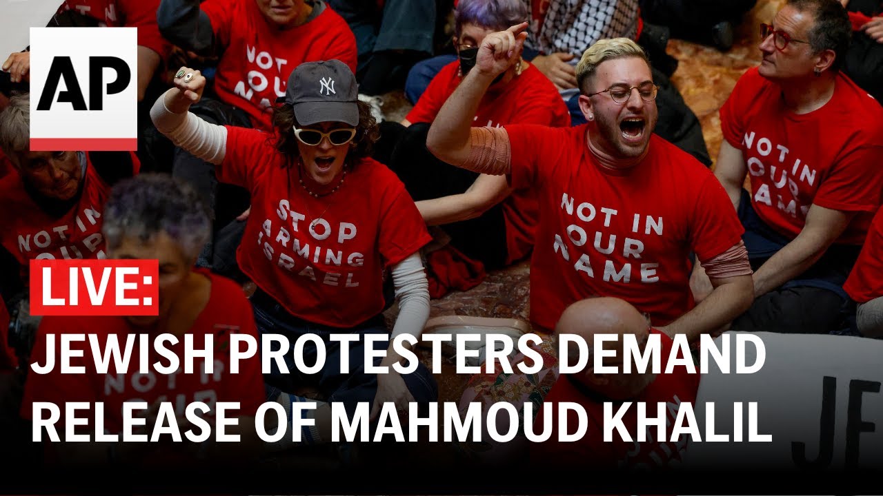 LIVE: Jewish protesters flood Trump Tower demanding the release of Mahmoud Khalil