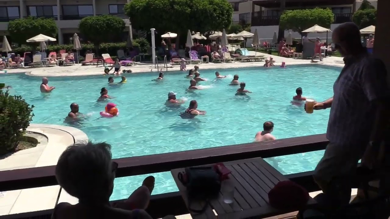 Wassergymnastik --- Cosmopolitan Sol Melia Hotel auf Rhodos - Juni 2024