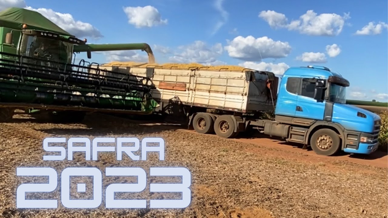 FAZER SAFRA DE SOJA COMPENSA ? ( FAZENDA PRA SILO ) SAFRA 2023 COM NOSSO SCANIA 124 COMEÇOOOU