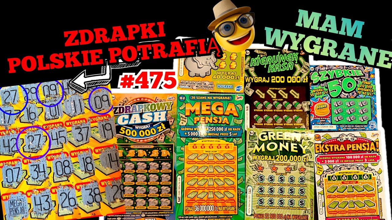 Zdrapki Lotto🎲475 KOLOROWY MIX Z WYGRANYMI❗ZDRAPKI POLSKIE NIE SĄ TAKIE ZŁE 🙂 #lotek #wygrana#win
