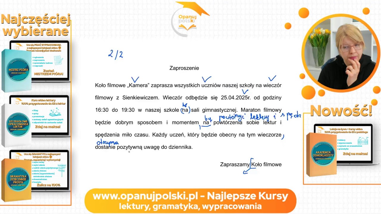 Sprawdzam Wasze zaproszenia i ogłoszenia
