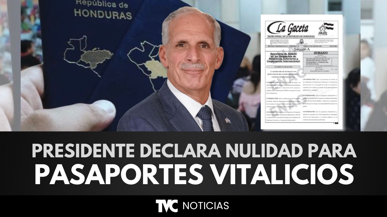 Presidente Asfura declara nulidad absoluta del acuerdo de pasaportes diplomáticos vitalicios