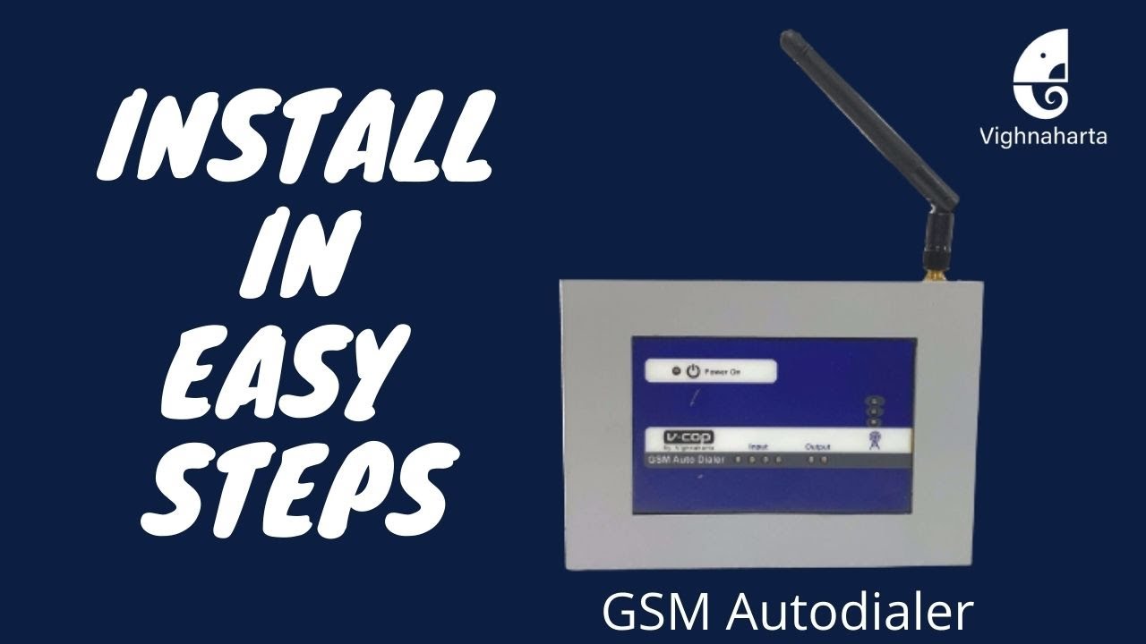 Vighnaharta GSM AUTO DIALER - AD4010 - Installation Video