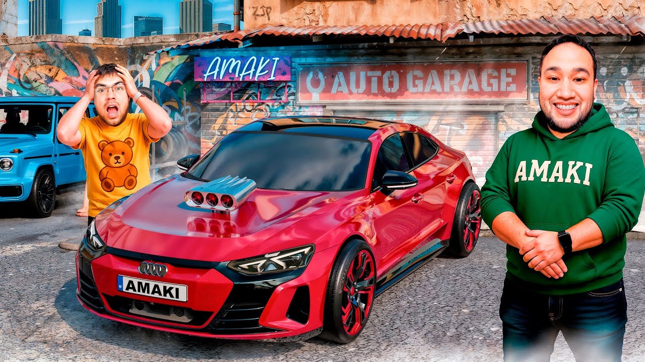 DONI DUMBA VA AMAKIDAN AUDI E-TRON GT TUNING SHOUSI! GTA 5 RADMIR RP 3
