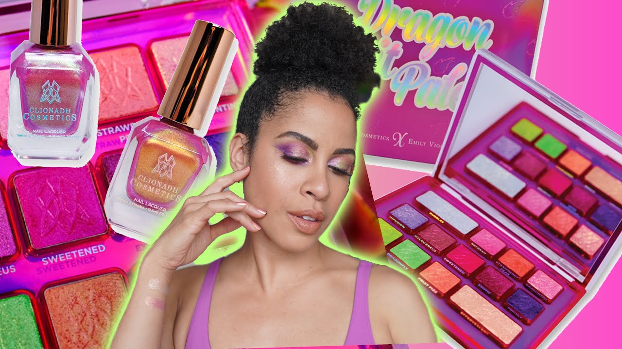 CLIONADH COSMETICS X Emily Violet Marie Dragon Fruit Palette + Nail Polishes | Alicia Archer