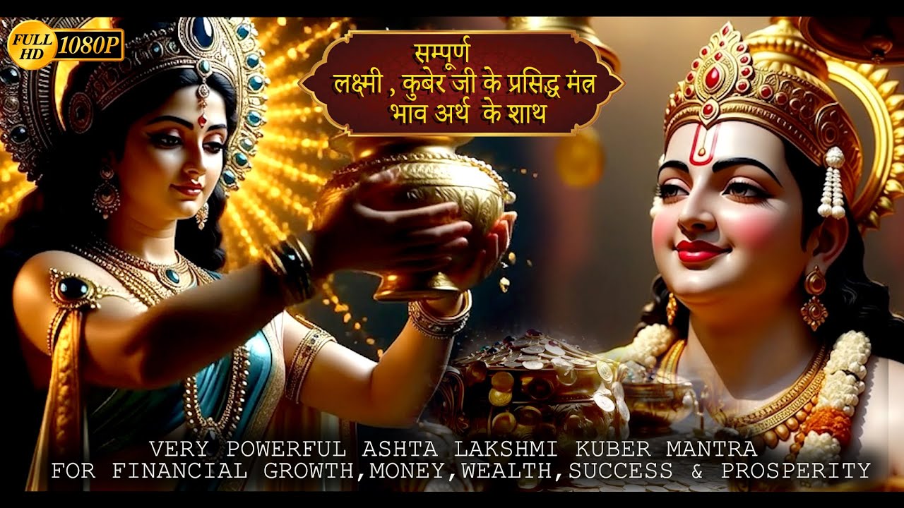 LAKSHMI KUBER MANTRA BHAJAN /VERY POWERFUL , GROWTH, MONEY, WEALTH