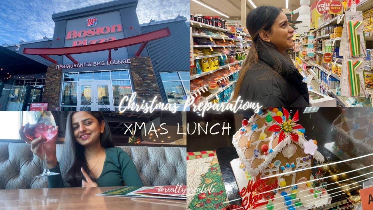 CHRISTMAS PREPARATION SHOPPING | XMAS LUNCH | Pre Christmas celebration #shrutishettyvlogs #canada