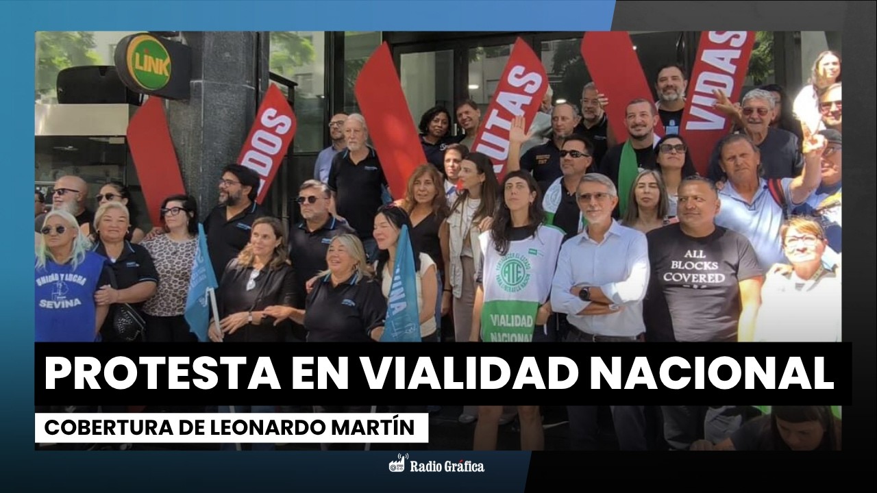 Protesta en Vialidad Nacional: salarios atrasados, sin presupuesto y con rutas en mal estado